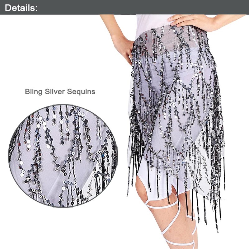 Leemiman Triangle Belly Dance Hip Belts for Women Dancing Costume