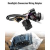 2Pcs Headlight Conversion Wiring Adapter Harness Assembly Fit for Ram