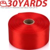 NISDOCF Red Ribbon-1-1/2 Inch 30 Yards Red Solid Satin Ribbon