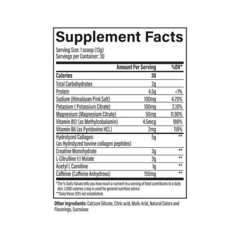 Aventus Booty Pump Pre-workout En Polvo 390gr Sabor Tropical Punch