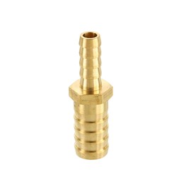 sourcing map 2pcs 5/16" to 1/2" Brass Hose Barb Fitting Metals Splicer Mender for 3D Printing, Air Compressor, CNC Machine, Dies