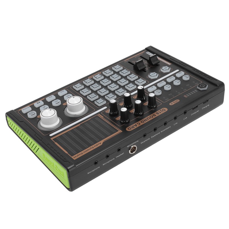 Sound Mixer Multi Sound Effects Noise Reduction Colorful Lights DJ18