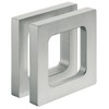 GedoTec Designer Furniture Handle Aluminium Silver Glass Door Handle for