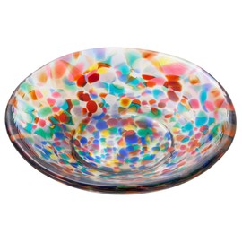 Aderia F-79763 Small Plate, Tsugaru Vidro Plate, 3.9 inches (10 cm), Colored Bean Plate, Nebuta Night Festival, 1 Piece, Made in Japan