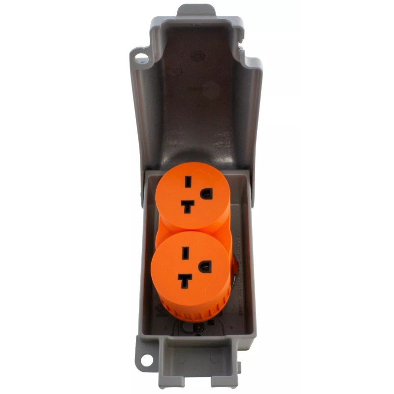 AC WORKS® 30A 250V NEMA L6-30 Male Plug to Two