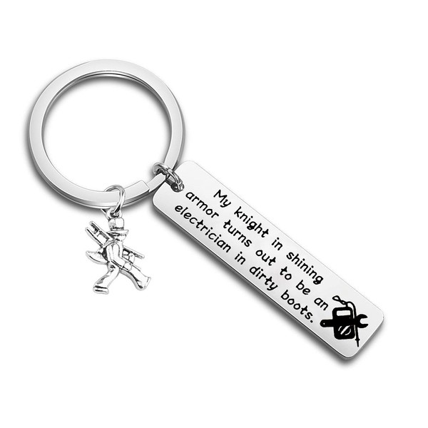 Gzrlyf Electrician Keychain Funny Electrician Gifts Electrician Graduation Gifts My