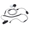 Pdflie Motorcycle Helmet Kit Radio Earpiece Mic with Finger Velcro