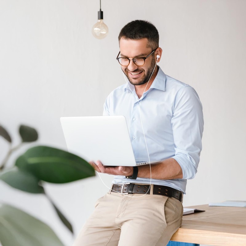 WMSZMSM Long Wired Earbuds with No Microphone for Tv Earbuds