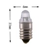 10pcs E10 LED Bulbs 3 Volt Miniature Flashlight Bulbs E10