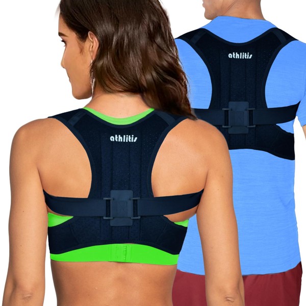 Posture Corrector for Men and Women, CE Medical Device, Orthopaedic Chest Adjustable Shoulder and Back, Postural Support Straighten Shoulders, Elastic Band and E-Book Included (XL)