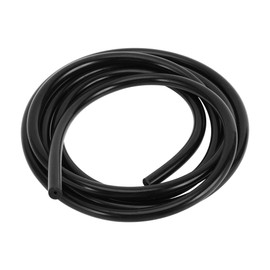 RATCHROLL 1 Pcs Universal Silicone Vacuum Tubing Hose High Temperature 5FT 1/16" 2mm ID 3mm Thickness Automotive Vacuum Line 130PSI Max Pressure Black Silicone
