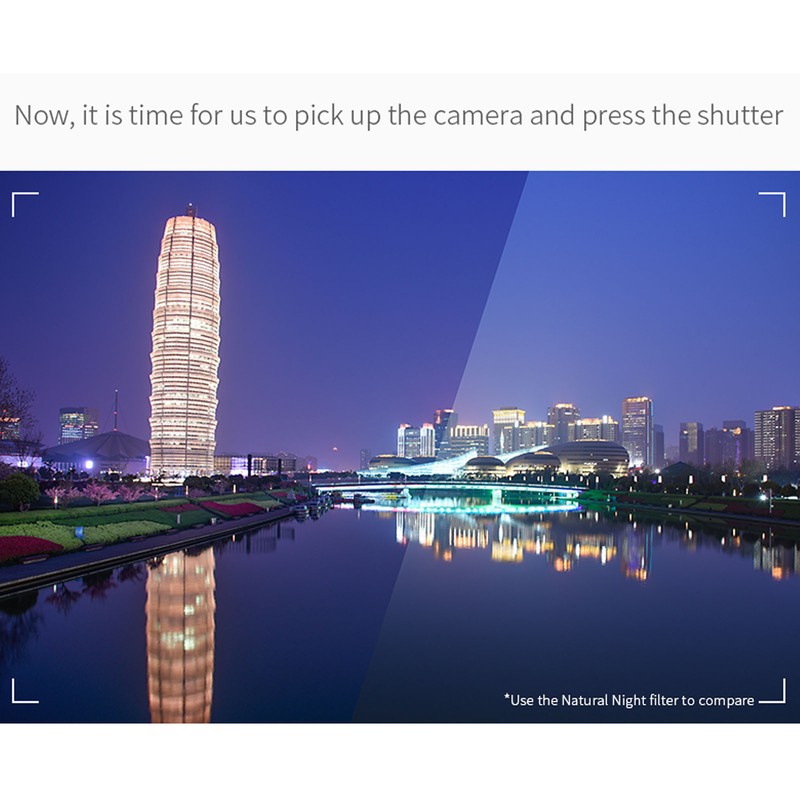 Lightdow Clear Natural Night Filter Light Pollution Reduction Camera Lens