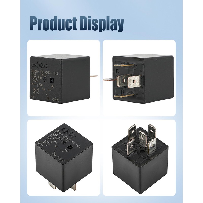 896H-1CH-C-R1 U24 12VDC 50A Automotive Power Relay with 5 Pins