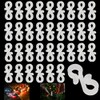 EQUIJUANCE Plastic Gutter Hooks, S Clips for Christmas Lights, Outdoor
