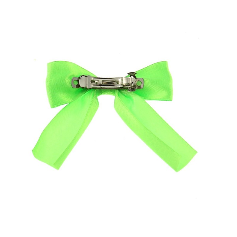 Zac's Alter Ego Satin Bow with Tails on Baby Barrette
