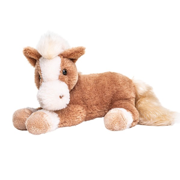 Uni-Toys - Horse brown, lying down, super soft, 28 cm