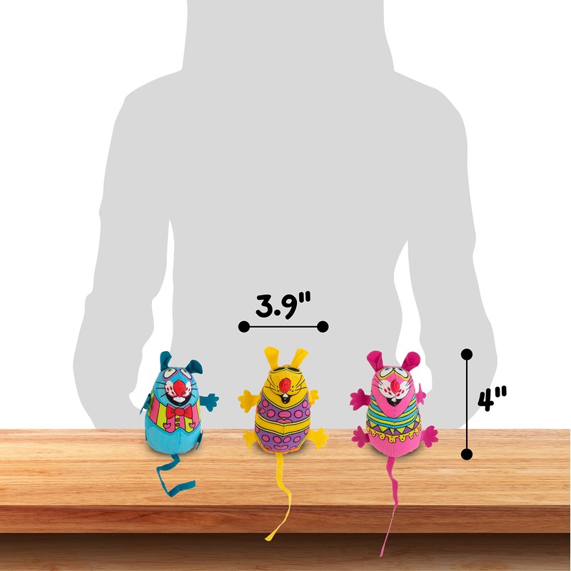 Pet Mate Fat Cat Classic Eeeks Flower Toy