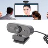 Webcam USB Camera Builtin Microphone Computer Accessory for Live Broadcast