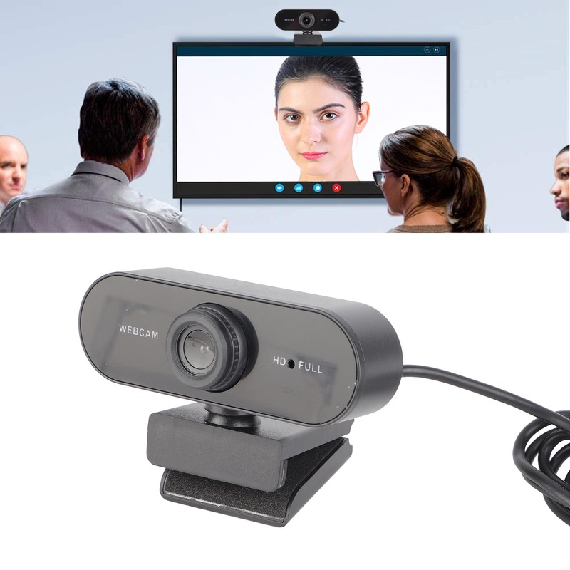 Webcam USB Camera Builtin Microphone Computer Accessory for Live Broadcast