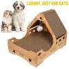 Triangle Cat Claw Sharpener House, Wooden Pet House Suitable for