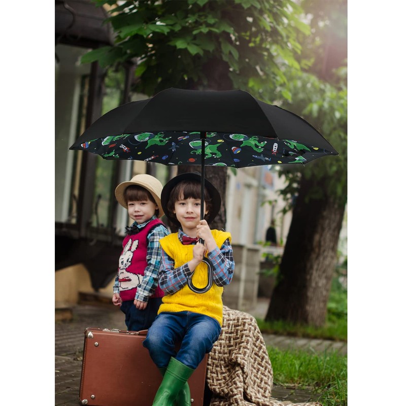 MRTLLOA 40/49/56 Inch Oversize Windproof Inverted Reverse Upside Down Umbrella,