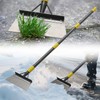 Snow Ice Scraper, 60" Long Handle Heavy Duty Garden Flat