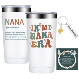 Fufandi Nana Gifts, Best Nana Ever - Mothers Day Gift for Nanas, World's Best Nanas - Christmas Birthday Gifts for New Nanaes, Grandma to be - Tumbler Cup