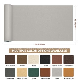 TIANLDD Leather Repair Tape,16 x 80 Inches Self Adhesive Leather Repair Patch，Leather Repair Kit for Furniture，Couches,Car Seats,Cabinets,Handbags(Light Gray-Litchi Grain)