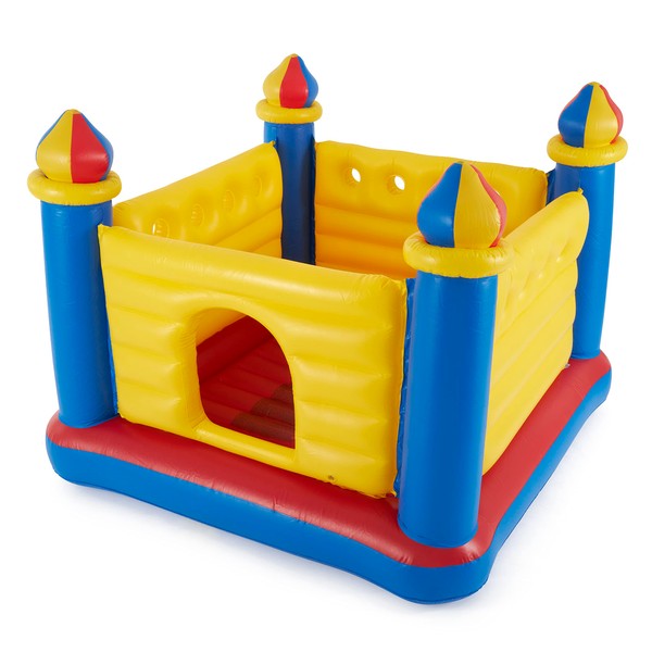 Intex Inflatable Colorful Jump-O-Lene Castle Bounce House, for 2 Kids