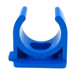 50PCS Pipe Support Hangers 20mm U-Hook PEX Holder PVC Pipe Clamps Clips(Blue)