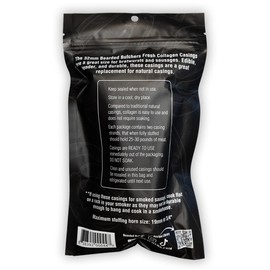 Bearded Butchers Edible 32mm DIY Collagen Sausage Casings, 2-Pack – Make Your Own Italian Sausage, Bratwurst, Chorizo & More at Home, Vacuum Sealed, Holds Up to 25 lbs of Meat