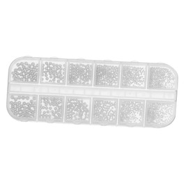 OHPHCALL Nail Art Craft Kit Manicure Shiny Decor Nail Art Charms Nail Gems Silver Beads Easy to Apply for Unique Nail Designs