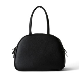 Hazel Handbag, Arrow Round Bag, Black, Free size