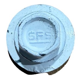 Metal Roofing Screws with Washer (250/Bag) | #10 1/4" Hex Head Self Starting Roofing Screws with EPDM Washer & White Painted Head