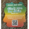 Dutch Brothers Coffee Serving Good Vibes 3.5" Sticker Yellow Orange
