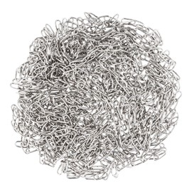 Anseom Stainless Steel Chain, Length 10 Metres, 1.5 mm Material Thickness, Strong Rust-Resistant Metal Chain, Polished Round Link Chain, Chain for Hanging Lamps, Sandbag, Hanging Chair, Clothes and