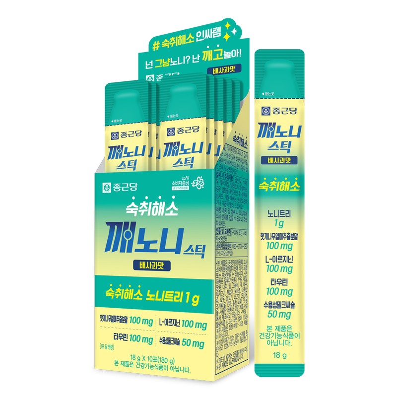 Chong Kun Dang Kaekononi Stick Hangover Reliever 18g Pear Apple,