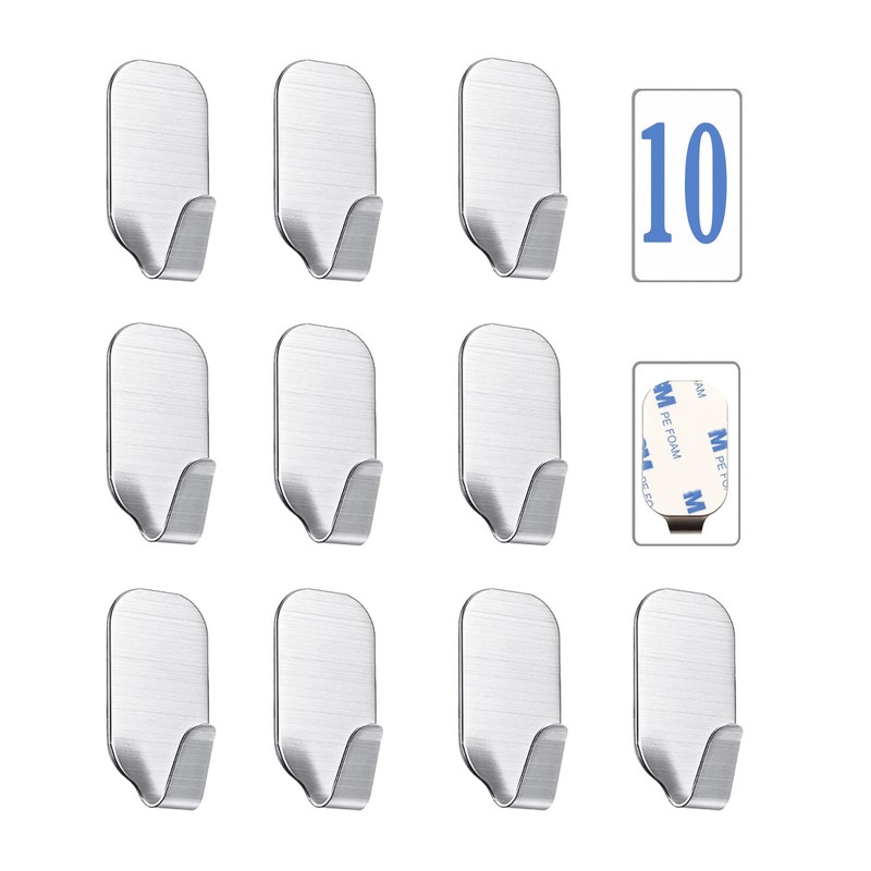 Kiemeu Small Self Adhesive Hooks for Hanging Heavy Duty Stick