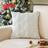COSIBONO White Christmas Tree Pillow Covers 18x18 inches Set of