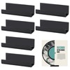 PEUTIER 6pcs Vinyl Record Wall Mount, Acrylic Album Record No