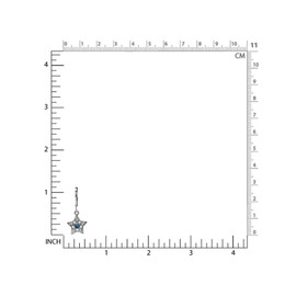 Silvershake Genuine London Blue Topaz White Gold Plated 925 Sterling Silver Filigree Star Leverback Earrings