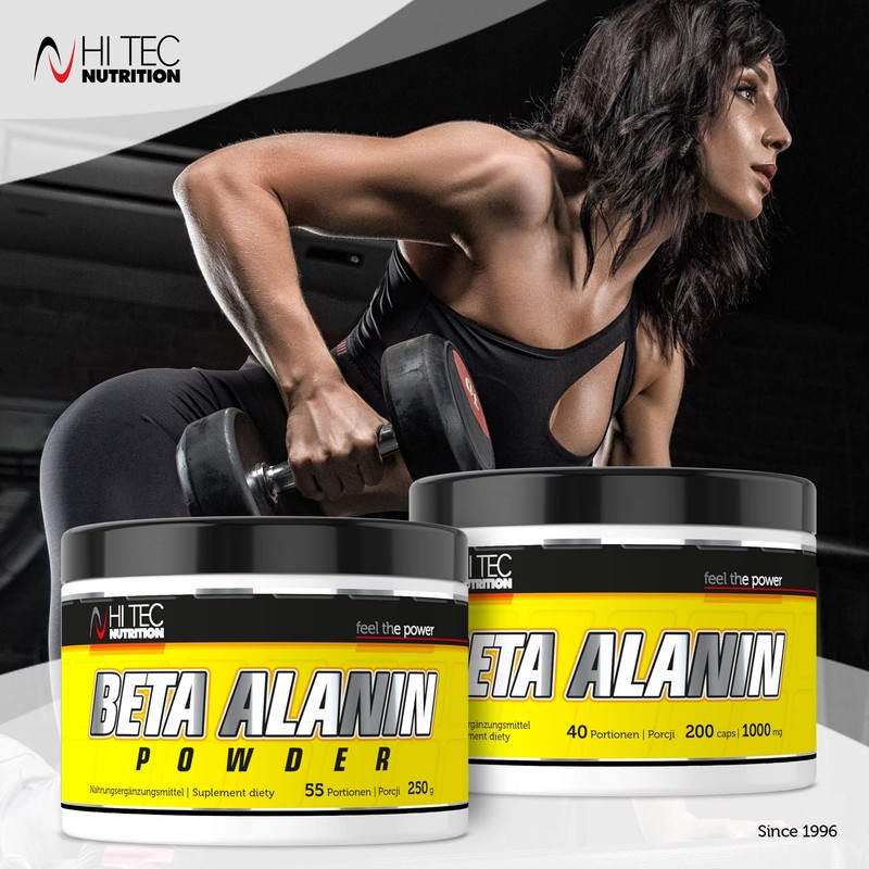 HI TEC NUTRITION HT Beta Alanina, 200 Capsules 100% Beta-Alanine