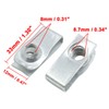 X AUTOHAUX 4pcs Spring Metal U-type Clip with Screws Car