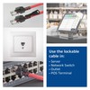 ACT Abschließbares CAT6A Ethernet Kabel, mit Schlössel, RJ45 Ethernet Netzwerk
