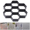 Skelang Hexagon Pavement Mold, 11.4"×11"×1.7" Reusable Walk Path Maker, Concrete