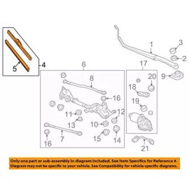 Honda Genuine Honda 76620-TF0-G01 Windshield Wiper Blade