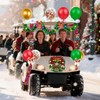 Golf Cart Decorations Kit,Parade Golf Cart Decoration Kit (Christmas)
