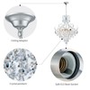 WUZUPS Crystal Chandelier 10-Light Pendant Ceiling Light Modern Lighting Fixture
