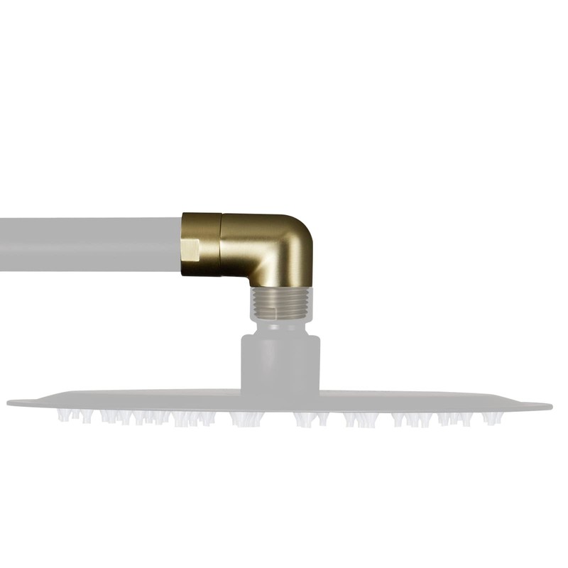 Solid Brass Shower Elbow Adapter for Shower Head, 90 Degree