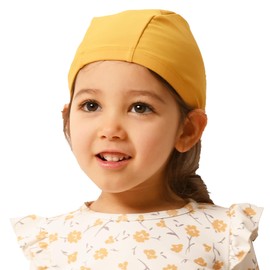 Unisex UV Protection Swim Cap (Mustard, M)